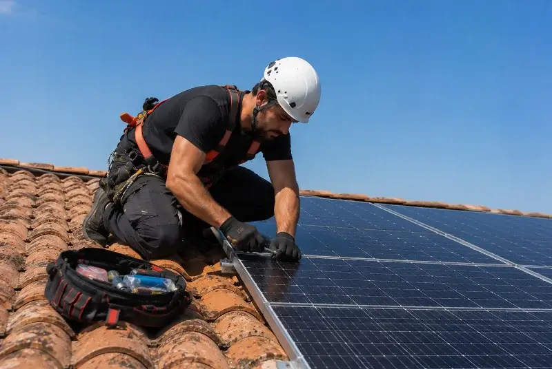 Maintenance et monitoring de panneaux solaires à Mauguio